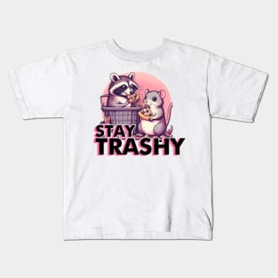 Funny Stay Trashy Kids T-Shirt